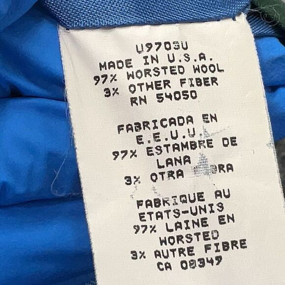 Ralph Lauren Vintage Ivory Double Breasted Blazer Wool Notch Collar Size 12 Blue - Picture 4 of 4